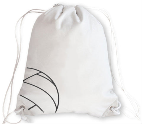 Volleyball Drawstring Bag