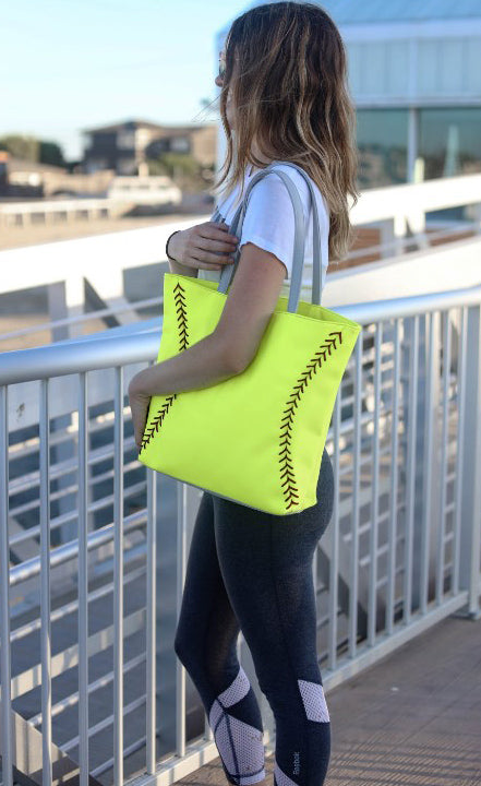 Softball Tote Handbag