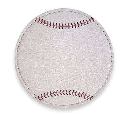 Coaster Made From Actual Baseball Material