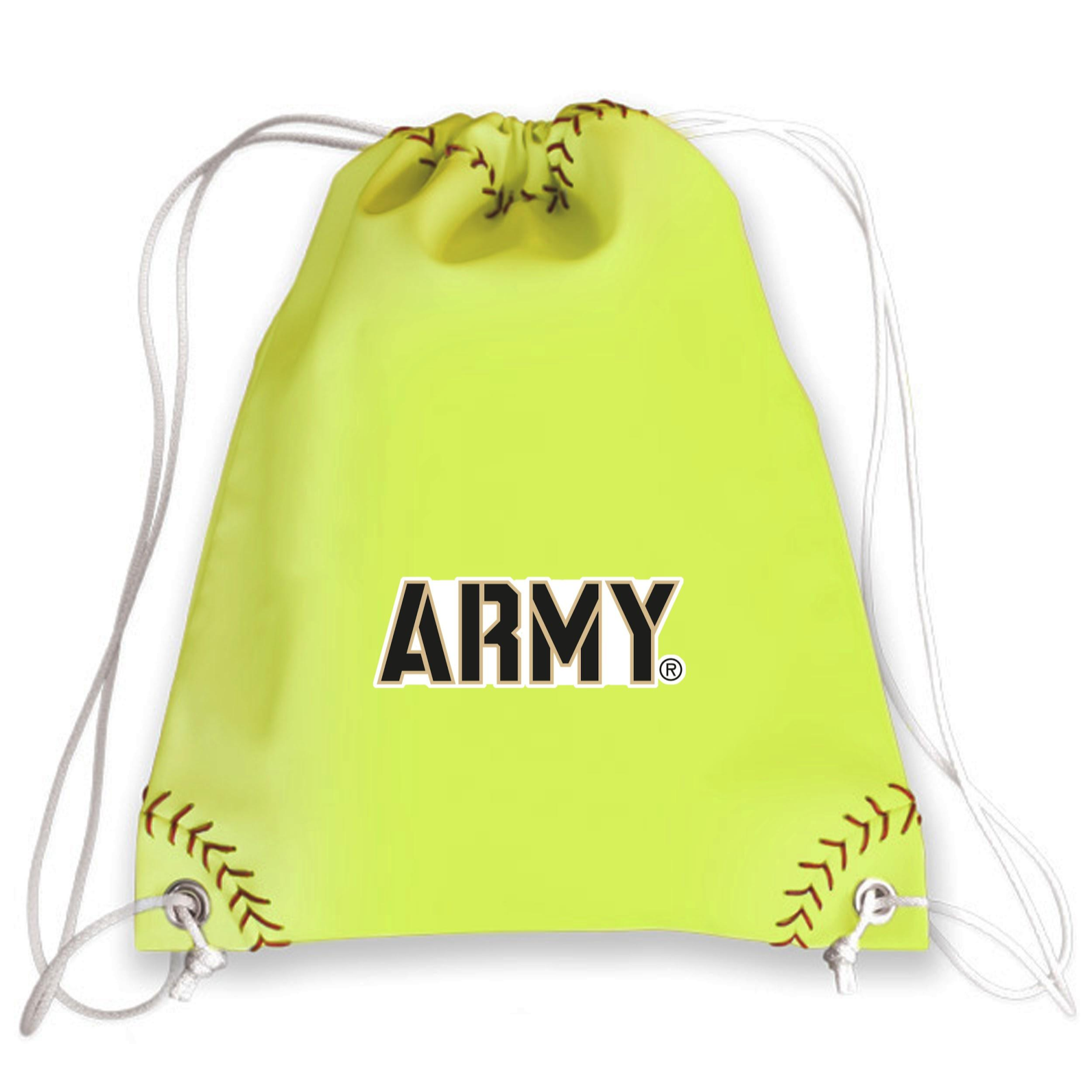 Softball Leather Army Black Knights Drawstring Bag Zumer Sport