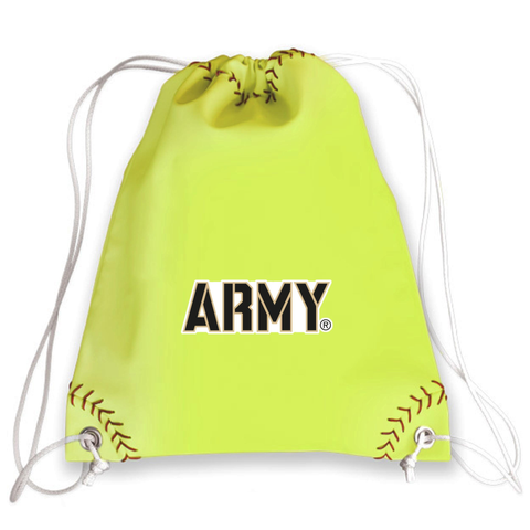 Army Softball Drawstring Bag