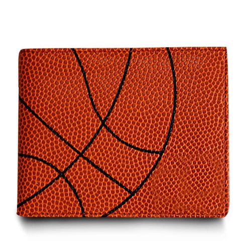 wallet made from basketball leather material