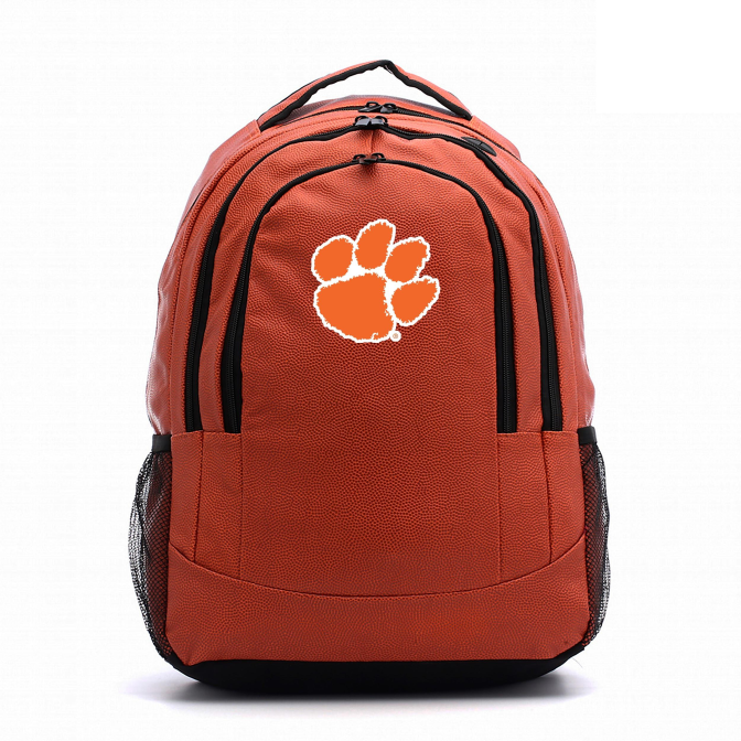 Basketball Leather Clemson University Tigers Backpack Zumer Sport