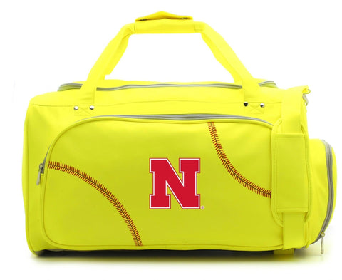 Nebraska Cornhuskers Softball Duffel Bag