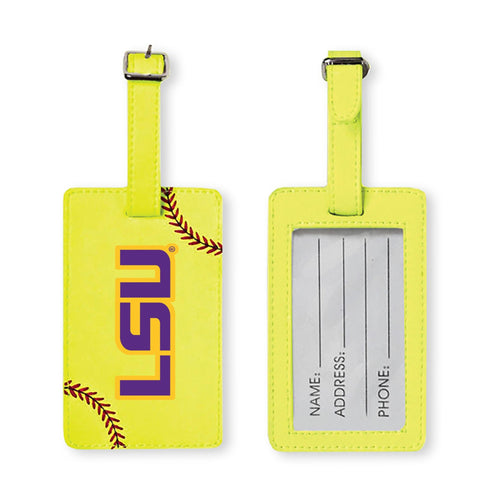 LSU Tigers Softball Luggage Tag